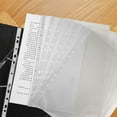 thumbnail image 4 of HEANUJJ 100Pcs Clear Binder Sheet Protectors Top Loading Plastic Sleeves with Pre Punched Holes for Office Use, 4 of 6