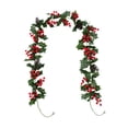 thumbnail image 3 of Aurorax Indoor Christmas Wreath Decorations,Christmas Garland 6ft Farmhouse Berries Garland for Mantel Wall, 3 of 6
