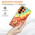 thumbnail image 5 of CASEFIV for Samsung Galaxy S26 Ultra Case,Marble Pattern Design Slim Rugged Shockproof Protective Anti-Scratch Phone Cover for Women Men Girls,Orange Marble, 5 of 7