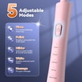 thumbnail image 5 of JTF Orthodontic Electric Toothbrush for Braces: 6 U-Shaped Soft Brush Heads, 5 Modes, 2Min Timer, IPX7 Waterproof, Deep Oral Clean, Orthodontic Power Toothbrush for Tooth with Dental Device, Pink, 5 of 9