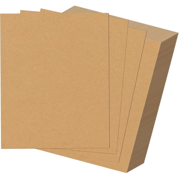 100 Pack 8x10 Chipboard Sheets, Kraft Cardboard for Shipping, Book Binding, DIY Crafts