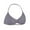 Dark Gray summer#8, variant on Strappy Bra Sports Bras for Women Backless Padded Medium Impacts T-Shirts Bra Workout Gym Yoga Minimizers Bras