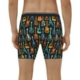 thumbnail image 4 of Rateoe Colorful Guitar Print Men’s Underwear Boxer Briefs Soft Comfortable Underwear Boxer Briefs, Long Leg Briefs,Anti-chafing Boxer Briefs, 4 of 7