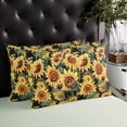 thumbnail image 4 of Retro Sunflower Throw Pillow Cover 12 x 20 Inch Decorative Pillow Cover Farmhouse Floral Botanical Lumbar Pillowcase Seasonal Rectangle Cushion Case for Couch Sofa Bed Living Room, 4 of 7