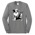 thumbnail image 2 of If It's Not a Border Collie It's Just a Dog Gift | Mens Dog Lover Long Sleeve T-Shirt, Heather Grey, Medium, 2 of 3