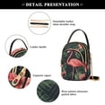thumbnail image 4 of FORMRS Crossbody Bag for Women Quilted Travel Shoulder Cell Phone Purse with Chain Strap Handbag, Red Flamingo Pattern, 4 of 7