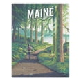 thumbnail image 2 of Maine, Walk In The Woods, Day Hike (1000 Piece Puzzle, Size 19x27, Challenging Jigsaw Puzzle for Adults and Family, Made in USA), 2 of 4