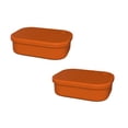thumbnail image 1 of 2PC Produce Storage Box Convenient Food Container Small Food Container Compact Food Container Portable Food Container Kitchen Supplies Silicone Food Holder Household Food Containers Orange, 1 of 9