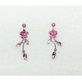 thumbnail image 4 of Faship Gorgeous Pink Rhinestone Crystal Floral Necklace Earrings Set, 4 of 5