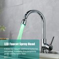thumbnail image 4 of Amdohai LED Water Faucet Light Water Stream Movable Water Faucet Automatically 7 Colors Changing Water Faucet Tap for Kitchen Bathroom, 4 of 8