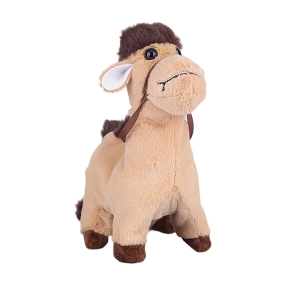 8.66Inch Cuddly Donkey Electric Stuffer Animals Plush Toy - Noise Singing & Walking - Donkey Plush Doll, Perfect Birthday Christmas Holiday Gifts, Easter Basket Stuffers