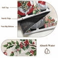 thumbnail image 6 of Runner Rug 2'x6', Red Gnomes Christmas Washable Non-Slip Hallway Runner Rugs, Xmas Ball Gifts Snowflake Rustic Bedside Rugs Floor Mats Carpet Runners for Kitchen Bathroom Laundry Room, 6 of 8
