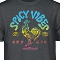 thumbnail image 2 of Teelocity Sriracha Spicy Vibes Graphic T-Shirt (3XL - Standard Fit, Charcoal Heather), 2 of 4
