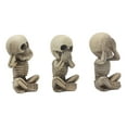 thumbnail image 5 of Ebros Gothic Whimsical See Hear Speak No Evil Baby Skeletons Statue Set Of 3, 5 of 5