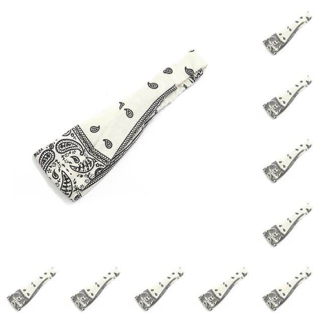 Sonducket Banda para la cabeza Accesorios para el cabello con estampado Bandas para el cabello ajustables Paño Type2 NO2