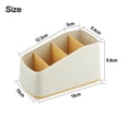 thumbnail image 3 of WinWay Remote Control Holder 4 Slot Desktop Storage Box Tv Remote Control Phone Trapezoidal Basket Stationery organizer Case Home Hotel,yellow, 3 of 10