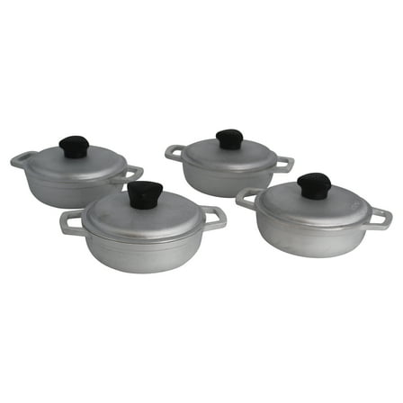 IMUSA 0.5qt Cast Aluminum Mini Caldero 4pc Set