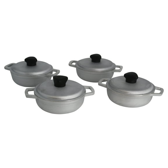 IMUSA 0.5qt Cast Aluminum Mini Caldero 4pc Set