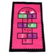 thumbnail image 1 of 1pc Alfombrilla para piso Rayuela Alfombra para piso Alfombra para dormitorio Alfombra con patrón de dibujos animados para sala de estar Dormitorio (Rosa), 1 of 5