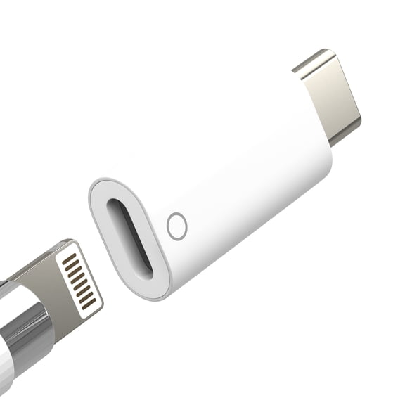 Lightning female to USB C male for Apple Pencil Charging Adapter MFI Certified Pencil 1st Generation Type C Charging Cable Connector for iPad Pro 10th for iPhone iPencil Charger Accessories