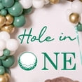 thumbnail image 1 of Golf Wall Decal, Hole in One Birthday Backdrop Decals，First Golf Themes Birthday Party Decoration, for Balloon Arch, Golf Baby Shower Party, Baby Boy First Birthday Background Golf Decor Sign., 1 of 6