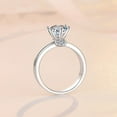 thumbnail image 4 of 2-3ct 18K White Gold Moissanite Rings for Women Gift D Color VVS1 Clarity Diamond Engagement Rings S925 Sterling Silver Ring jewelry Moissanite Wedding Bands with Certificate, 4 of 9