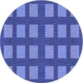 thumbnail image 1 of Ahgly Tapis Rond Lavable en Machine Intérieur Transitionnel Bleu Ciel, 5 Pieds Rond, 1 of 7