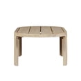 thumbnail image 2 of Pemberly Row Outdoor Solid Teak Wood Natural Look Coffee Table, 2 of 5