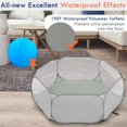 thumbnail image 4 of Corral para Mascotas Pawaboo para Animales Pequeños Impermeable con Estructura de Acero Gris, 4 of 8