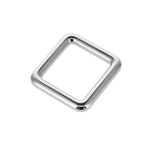 B7101 Nickel Plate, Square Ring, Solid Brass-LL, 1"