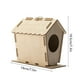 thumbnail image 3 of Pajarito sin terminar para hacer tú mismo Pajarito para exteriores Jardín Casa Regalo Casita de madera para pájaros para reyezuelos Jaula, 3 of 7