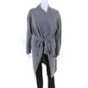 Pre-owned|Escada Sport Womens Long Tie Front Knit Cardigan Gray Size Medium