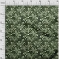 thumbnail image 3 of oneOone Polyester Lycra Green Fabric Asian Batik Floral Craft Projects Decor Fabric Printed By The Yard 56 Inch Wide, 3 of 4