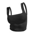 thumbnail image 4 of Ruyang Summer Tops Women's Sleeveless Strappy Tank Square Neck Double Layer Workout Fitness Casual Basic Crop Tops, 4 of 4