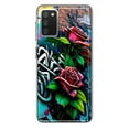 thumbnail image 1 of MUNDAZE Samsung Galaxy A02S Shockproof Clear Hybrid Protective Phone Case Red Roses Graffiti Painting Art Cover, 1 of 5