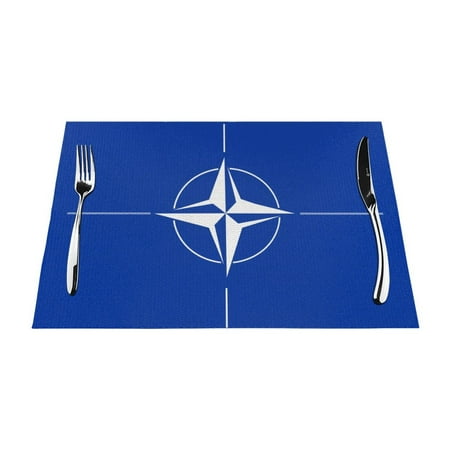 

PUREYAH Table Placemats Set of 6 PCS Washable Heat Resistant Compass Rose Table Decorations Placemats for Dining Room Kitchen