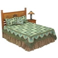 thumbnail image 1 of Patch Magic QKGLC Green Log Cabin, Quilt King 105 x 95 in., 1 of 4