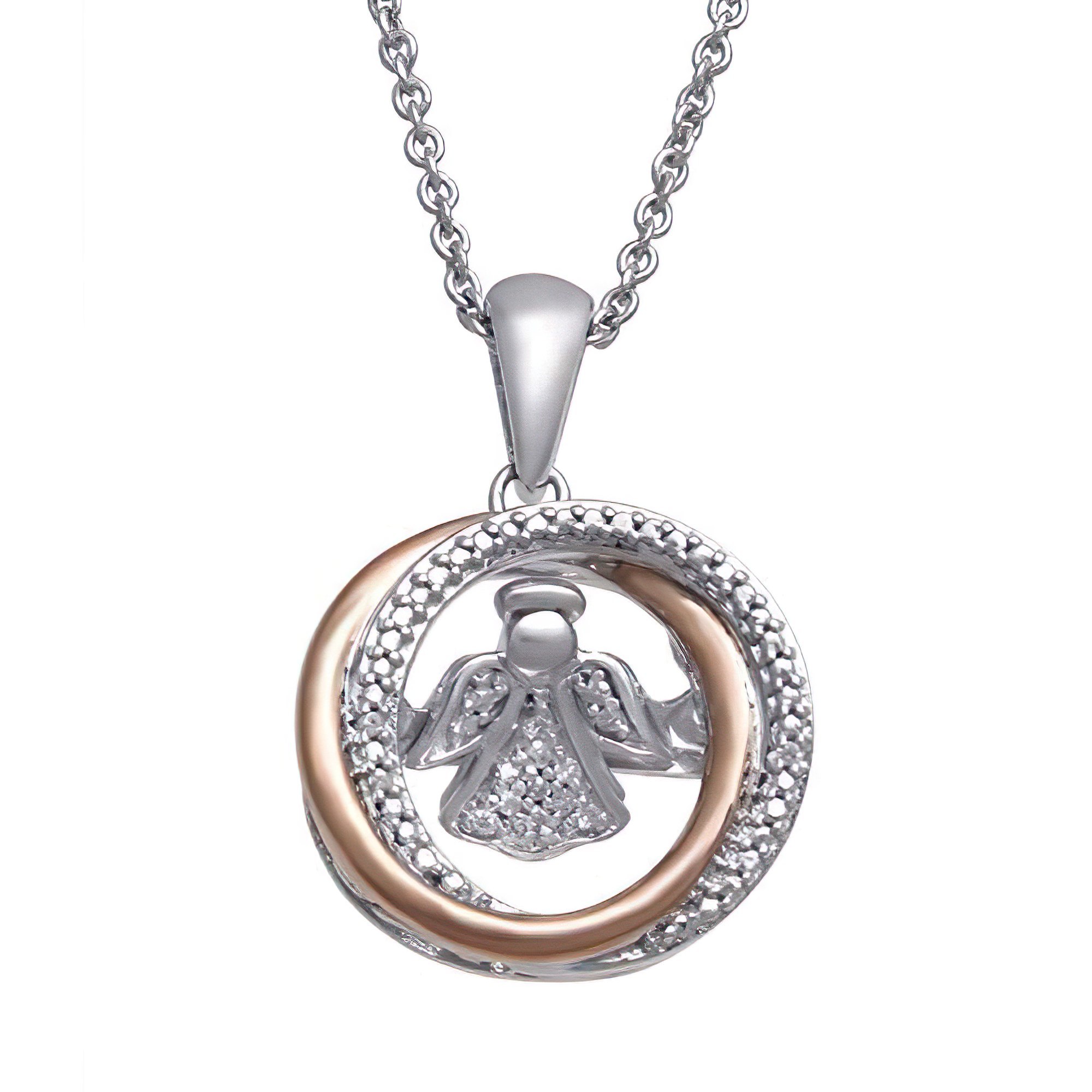 Round Diamond Pendant Necklace 