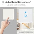 thumbnail image 3 of eWeLink Push Button Wall Light Switch Remote Controller 1 Gang 86 Type ON/Off Switch Panel 433MHz Wireless RF Remote Control with Stickers Free Position Flexible For Home Living Room Bedroo, 3 of 7