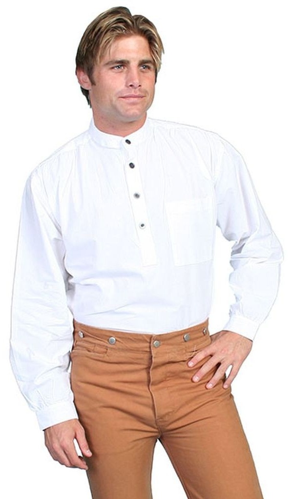 Scully RW013-WHT-M Men Rangewear Shirt 