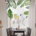thumbnail image 3 of Green Leaves Balloon Curtains for Windows, Bedroom Curtains 54 Inch Length, Tropical Summer Botanical Watercolor Elegant Leaf Tie Up Curtains Panels Thermal Insulated Bathroom Curtains Window 42"x54", 3 of 8