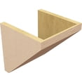 thumbnail image 5 of 11"W x 11"D x 11"H Wide Concord Rough Cedar Woodgrain TimberThane Corbel, Primed Tan, 5 of 6