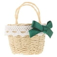 thumbnail image 1 of Handwoven Miniature Basket for Dollhouse Mini Woven Basket for Miniature Scenes Photo Props, 1 of 9