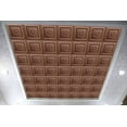 thumbnail image 3 of Dundee Deco's Rustic Antique Copper Traditional Glue Up/Drop In Ceiling Panels, 2 ft. X 2 ft. (4 sq ft.) each, Pack of 10, 3 of 5