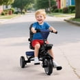 thumbnail image 3 of AILEEKISS 8-in-1 Kids Tricycle with Parental Bar, Folding Ride Trike for Child 1-6 Years, Blue, 3 of 10