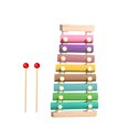 thumbnail image 2 of Wooden Xylophone for Kids & Toddlers, Musical Instrument Toy with 2 Safe Mallets & 8 Diatonic Keys, Educational Learning Toy for Preschoolers, Ideal Gift_White, 2 of 7
