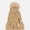 Taupe, variant on 2pc Set Chenille Beanie And Texting Glove, Ivory