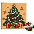 thumbnail image 2 of DIY Christmas 3D Pearl Diamond Painting Art Kit, 3D Diamond Dot Painting Set, Relaxing Handmade Project for Adults, Teens and Kids, Perfect DIY Gift f, 2 of 7