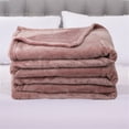 thumbnail image 3 of JML Fleece Blanket Flannel Blanket Couch Pink Queen 77"X81" Soft Lightweight Bed Blanket, 3 of 6