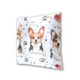 thumbnail image 3 of Three Cute Dog Throw Pillow Covers 20x20 Inch 2 Packs Decorative Square for Living Room Couch Bed Sofa, 3 of 6
